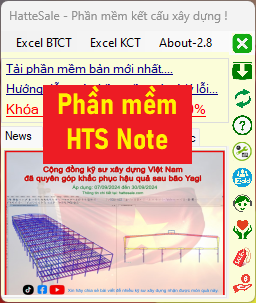 Phần mềm hỗ trợ cho kỹ sư xây dựng HTS Note